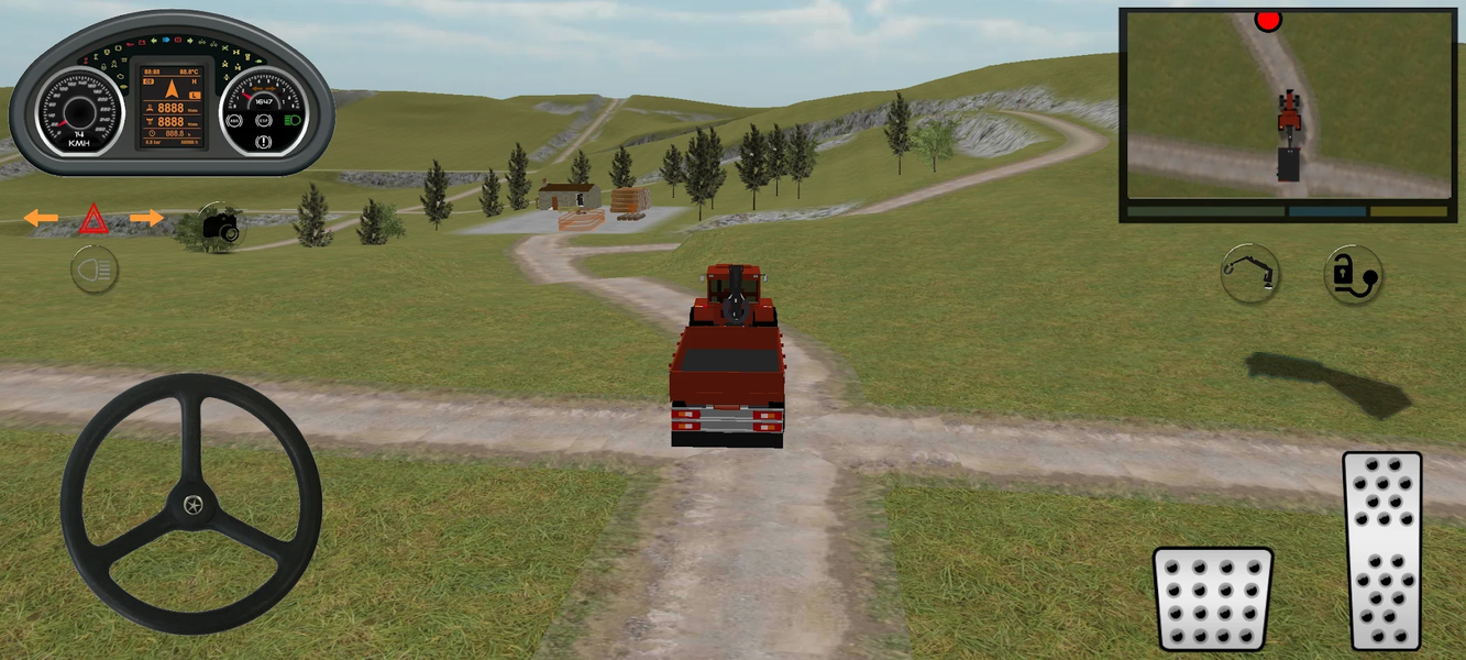 Tractor Forest Works Simulator - عکس بازی موبایلی اندروید