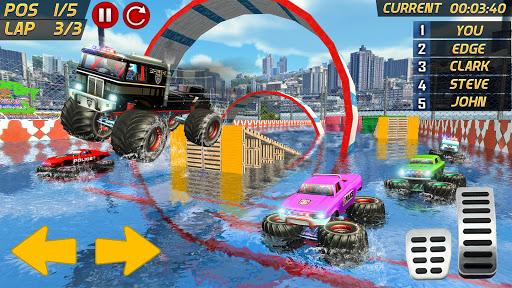 Police Monster Truck Gangster Chase: Car Games - Image screenshot of android app