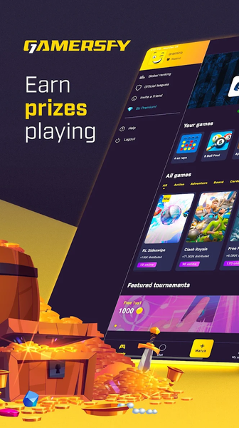 Gamersfy: Win prizes playing - عکس برنامه موبایلی اندروید