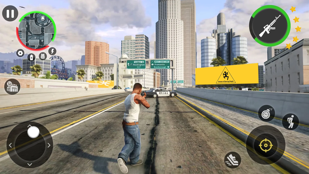 Real Grand Theft Crime Games - Gameplay image of android game