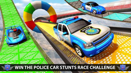 Police Car Mega Ramp Car Stunt - Image screenshot of android app
