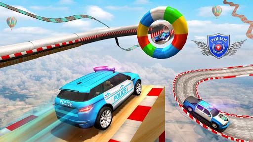 Police Car Mega Ramp Car Stunt - Image screenshot of android app