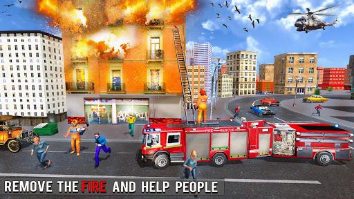 Fire Engine Truck Driving : Emergency Response - Image screenshot of android app