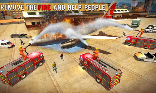 Fire Fighter Truck Real City Heroes - عکس بازی موبایلی اندروید