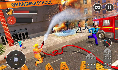 Fire Fighter Truck Real City Heroes - عکس بازی موبایلی اندروید