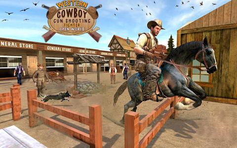 Western Cowboy Gun Shooting Fighter Open World - عکس بازی موبایلی اندروید