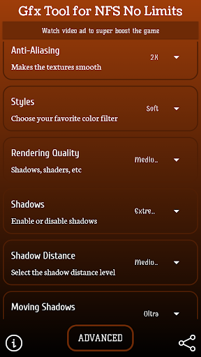 GFX TOOL FOR NFS NO LIMITS - عکس برنامه موبایلی اندروید