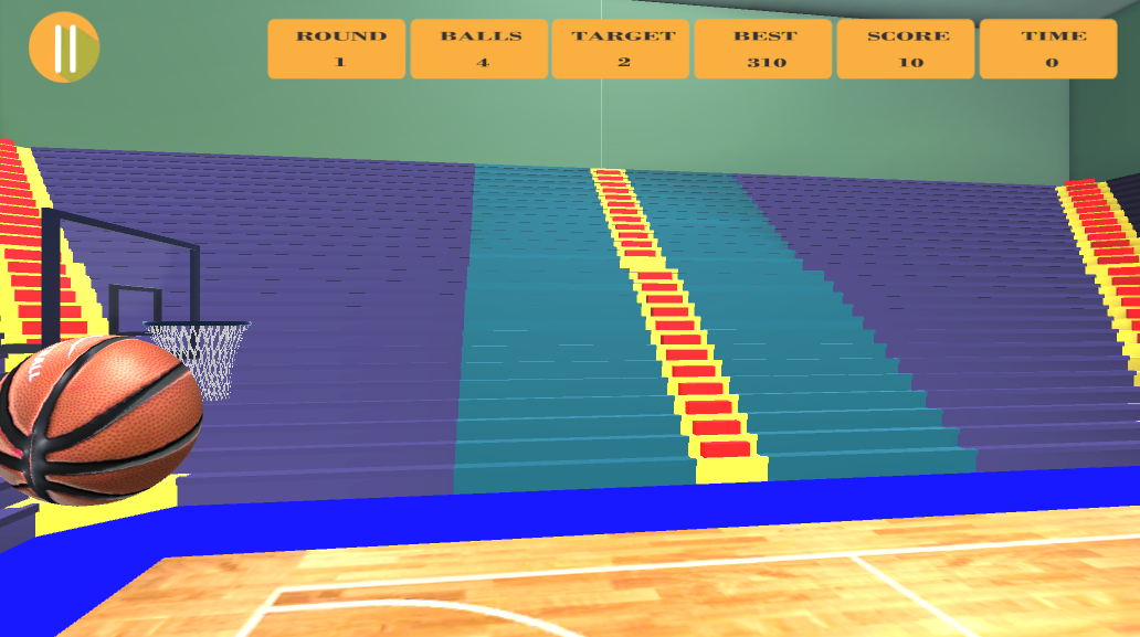 Basketball Shooting Game in 3D - Gameplay image of android game
