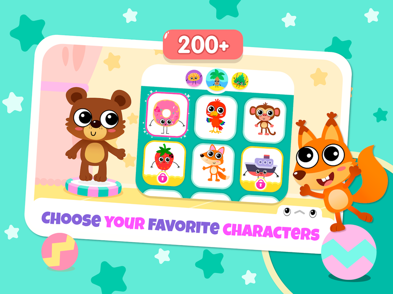 Bini Mega World games for kids - Gameplay image of android game