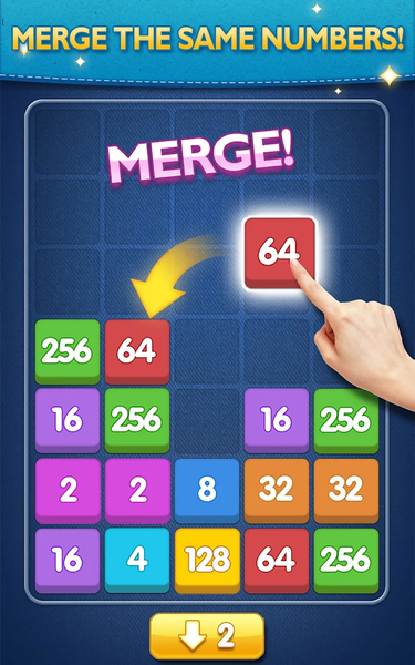 Merge Games - 2048 Puzzle - Gameplay image of android game