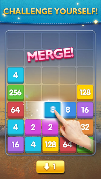 Merge Games - 2048 Puzzle - Gameplay image of android game
