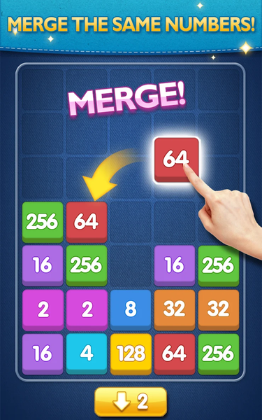 Merge Games - 2048 Puzzle - Gameplay image of android game