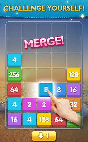 Merge Games - 2048 Puzzle - Gameplay image of android game