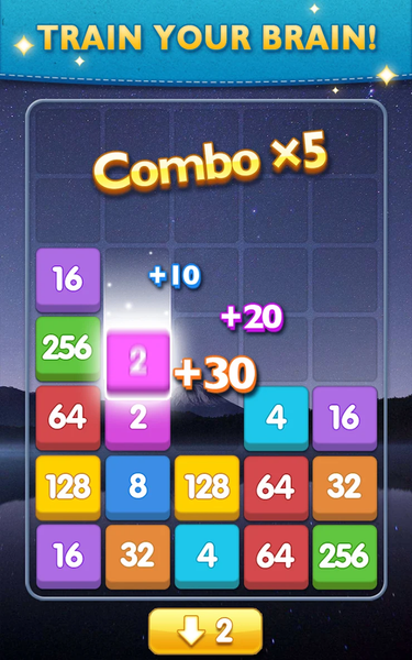 Merge Games - 2048 Puzzle - Gameplay image of android game