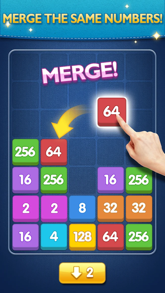 Merge Games - 2048 Puzzle - Gameplay image of android game