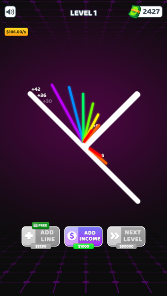 Bouncing Rainbow: Calm Clicker - عکس بازی موبایلی اندروید