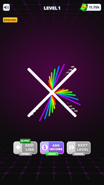 Bouncing Rainbow: Calm Clicker - عکس بازی موبایلی اندروید