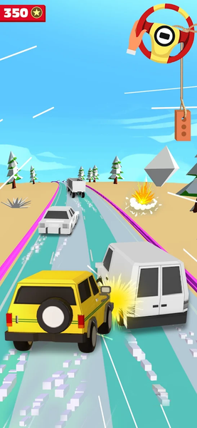 Car Pulls Right Driving - Gameplay image of android game