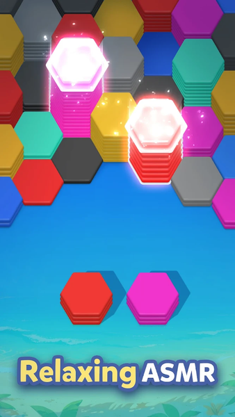 Hexa Merge: Tile Sort Puzzle - عکس بازی موبایلی اندروید