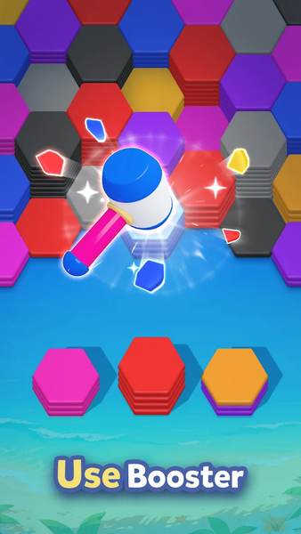 Hexa Merge: Tile Sort Puzzle - عکس بازی موبایلی اندروید
