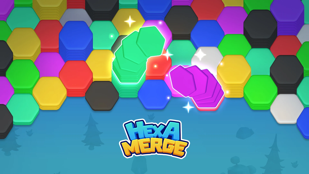 Hexa Merge: Tile Sort Puzzle - عکس بازی موبایلی اندروید