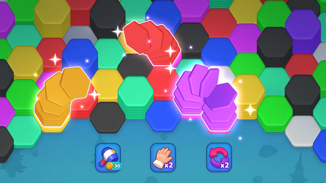 Hexa Merge: Tile Sort Puzzle - عکس بازی موبایلی اندروید