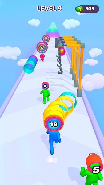 Layer Man 3D: Run & Collect - Gameplay image of android game