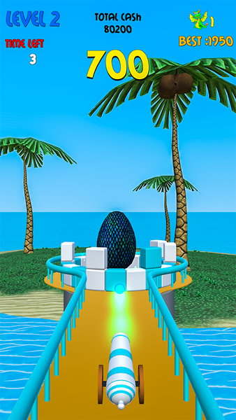 Fire 3D Ball to Hit Stack Brea - Gameplay image of android game