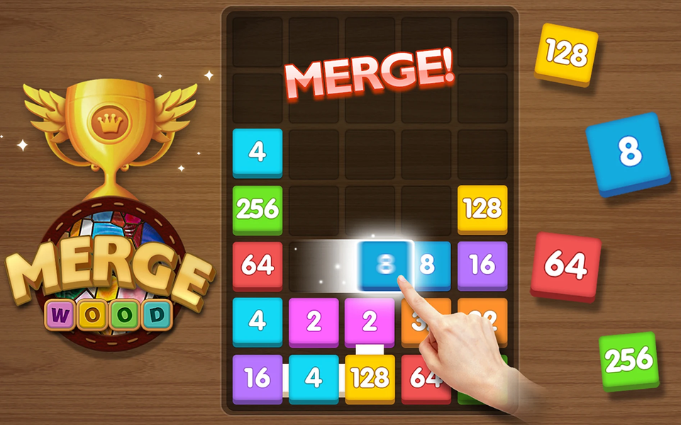 Merge Puzzle - Number Games - عکس بازی موبایلی اندروید