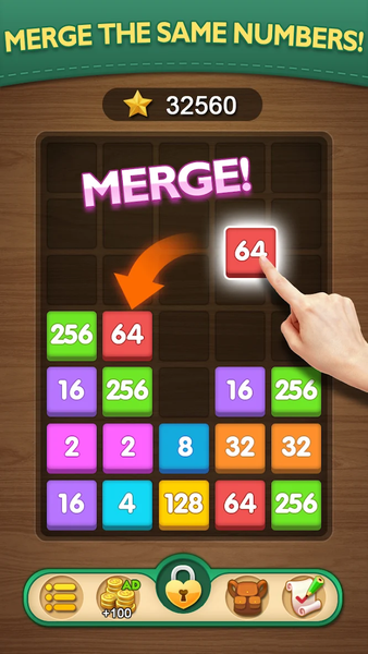 Merge Puzzle - Number Games - عکس بازی موبایلی اندروید