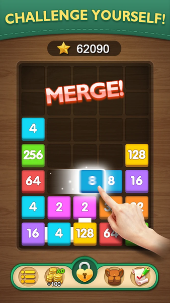Merge Puzzle - Number Games - Gameplay image of android game