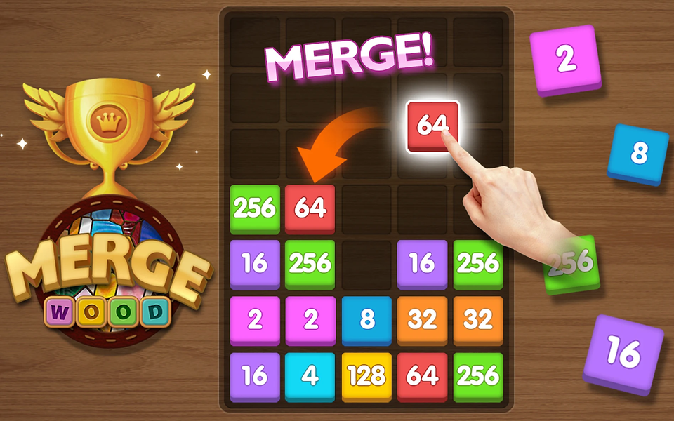 Merge Puzzle - Number Games - عکس بازی موبایلی اندروید