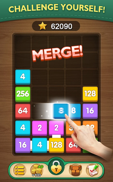 Merge Puzzle - Number Games - عکس بازی موبایلی اندروید
