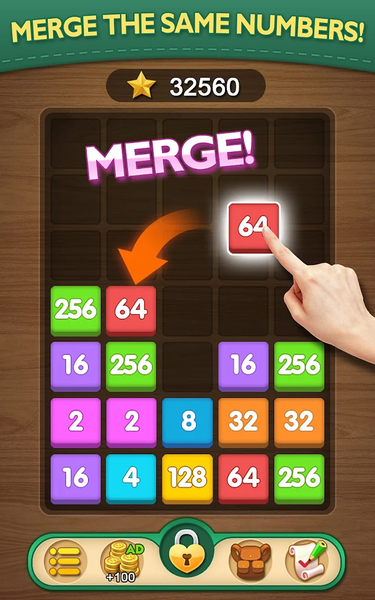 Merge Puzzle - Number Games - عکس بازی موبایلی اندروید
