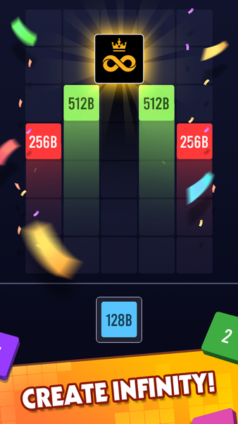 2048 Merge Number - MergePuz - Gameplay image of android game