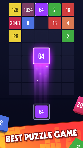 2048 Merge Number - MergePuz - Gameplay image of android game