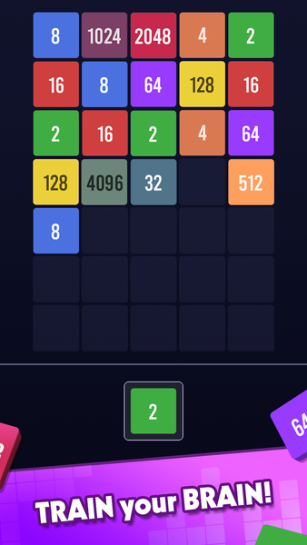2048 Merge Number - MergePuz - Gameplay image of android game