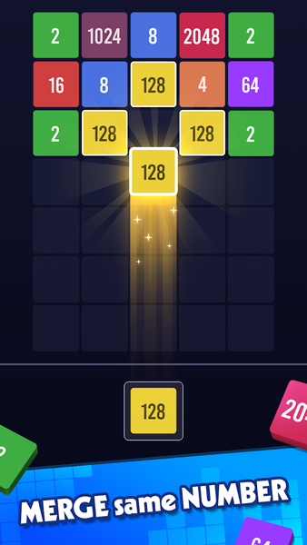 2048 Merge Number - MergePuz - Gameplay image of android game