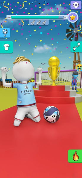 Kick It – Fun Soccer Game - Gameplay image of android game