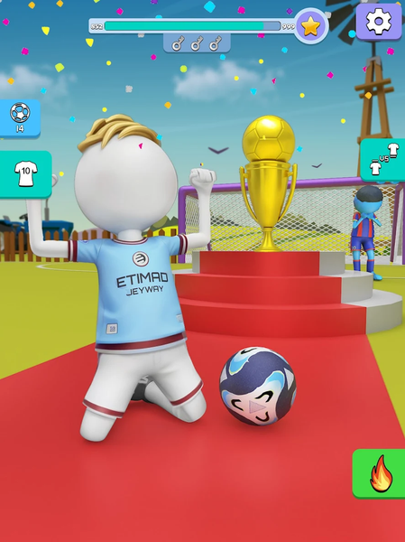 Kick It – Fun Soccer Game - Gameplay image of android game