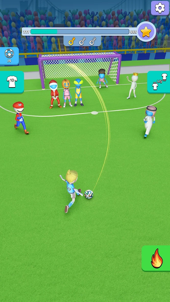 Kick It – Fun Soccer Game - Gameplay image of android game