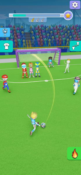 Kick It – Fun Soccer Game - Gameplay image of android game