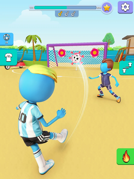 Kick It – Fun Soccer Game - Gameplay image of android game