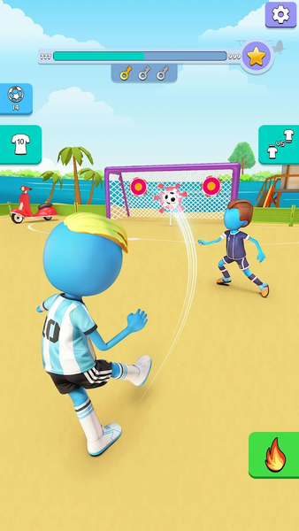 Kick It – Fun Soccer Game - Gameplay image of android game