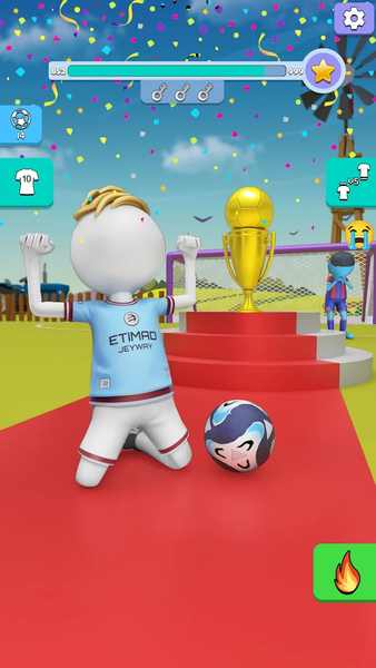 Kick It – Fun Soccer Game - Gameplay image of android game