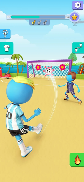 Kick It – Fun Soccer Game - Gameplay image of android game