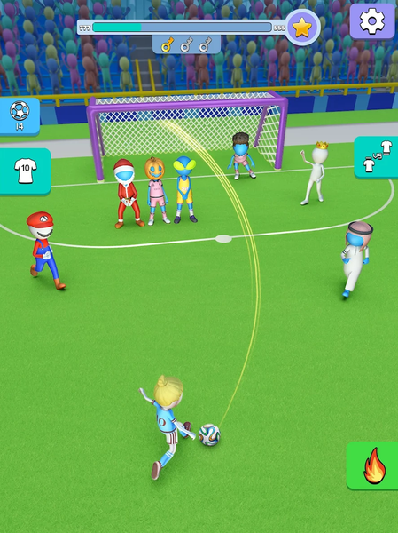 Kick It – Fun Soccer Game - Gameplay image of android game