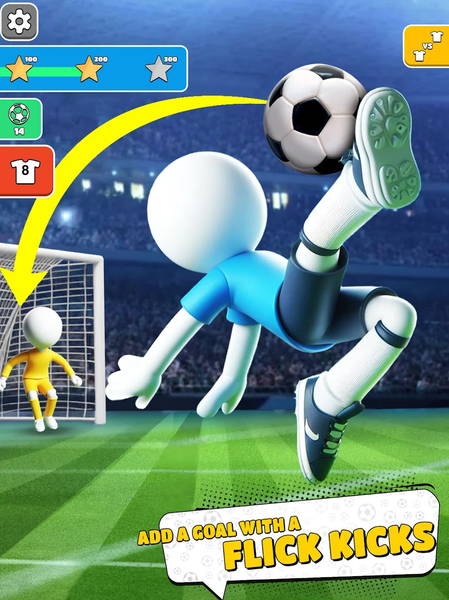 Flick Kick: Fun Football Game - Gameplay image of android game