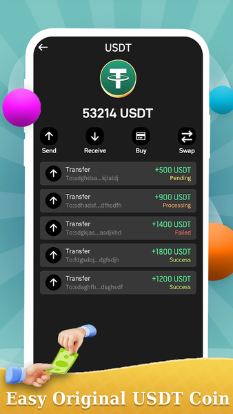 USDT Jackpot: Pin The Pull - عکس بازی موبایلی اندروید