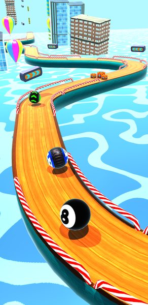 Sky Rolling Ball Game 3D Ball - Gameplay image of android game